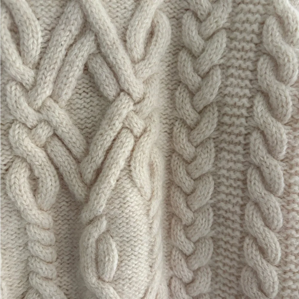 J. Crew Wallace and Barnes Shetland Wool Fisherman Sweater